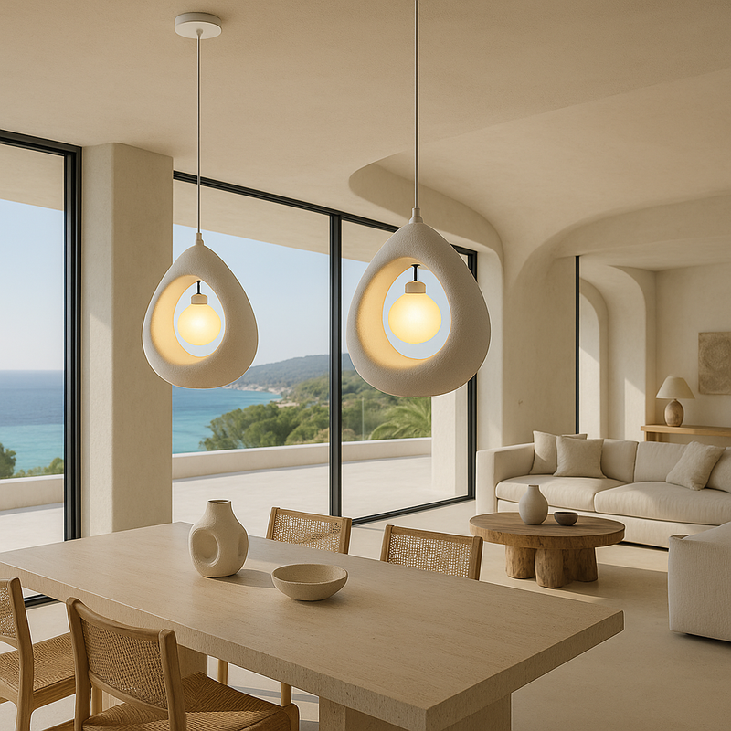 Lámpara Colgante Halo Esculpido – Iluminación Orgánica Moderna