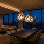 Lámpara Colgante Halo Esculpido – Iluminación Orgánica Moderna