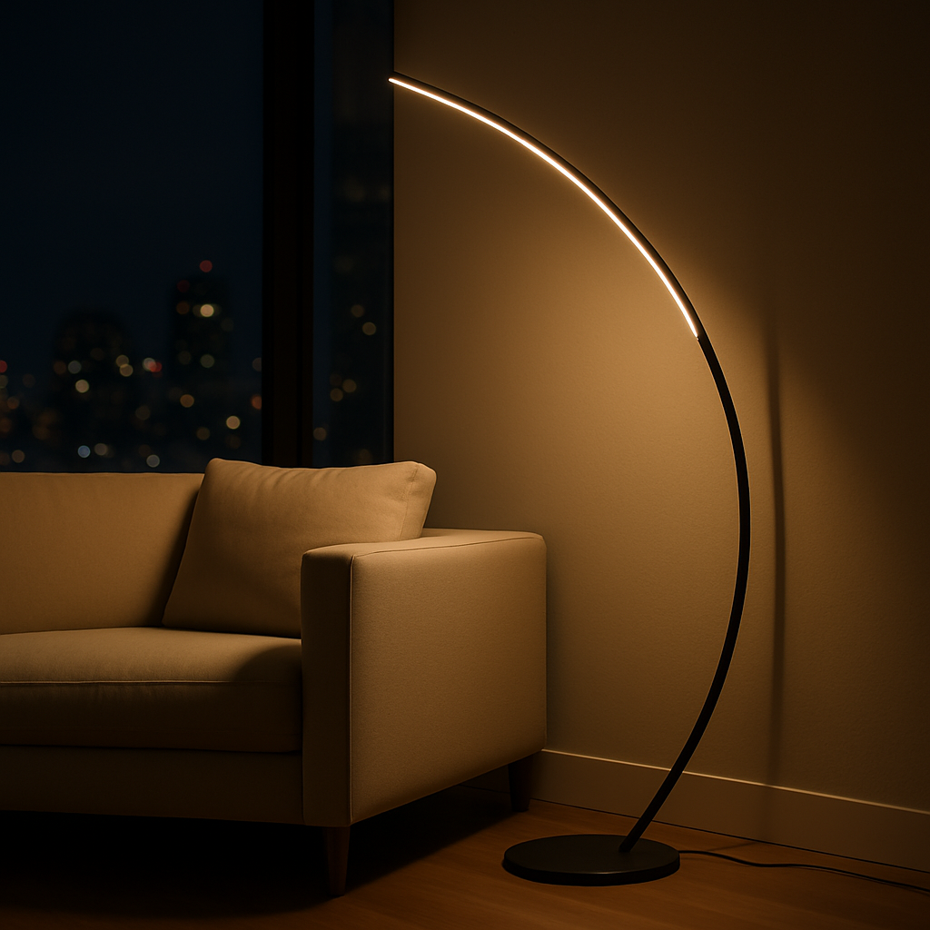 Lámpara de Pie para Salón – Luz de Diseño Minimalista