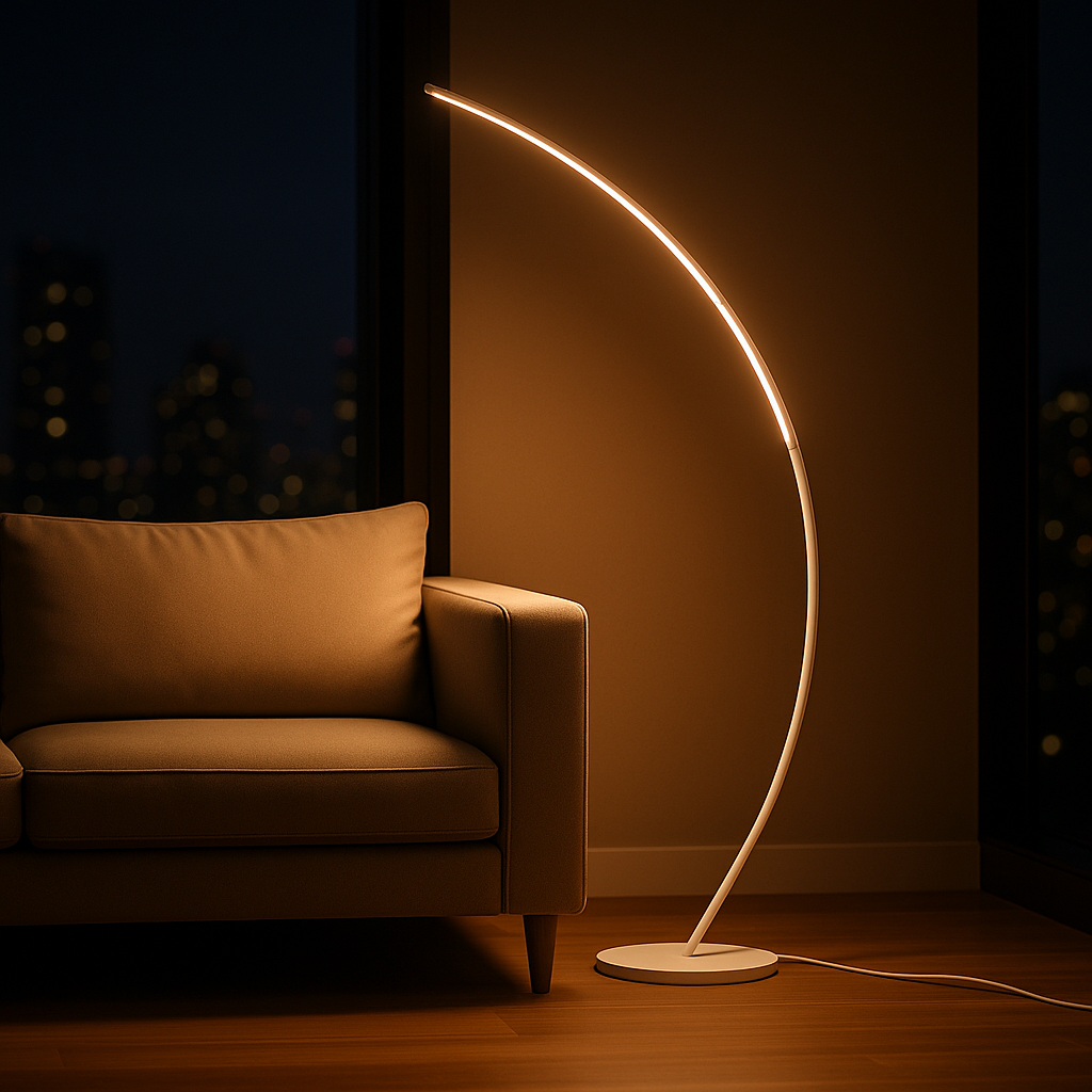 Lámpara de Pie para Salón – Luz de Diseño Minimalista